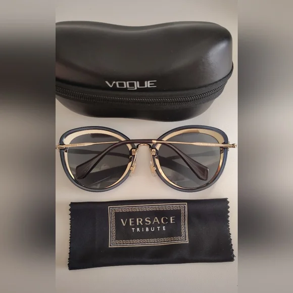 ?✨Miu Miu MU50RS 1AB9K1 54mm Sunglasses | Black & Gold Luxury Designer NWOT?✨ ?✨Miu Miu MU50RS 1AB9K1 54mm SunglassesBlack & Gold Luxury  main image 4